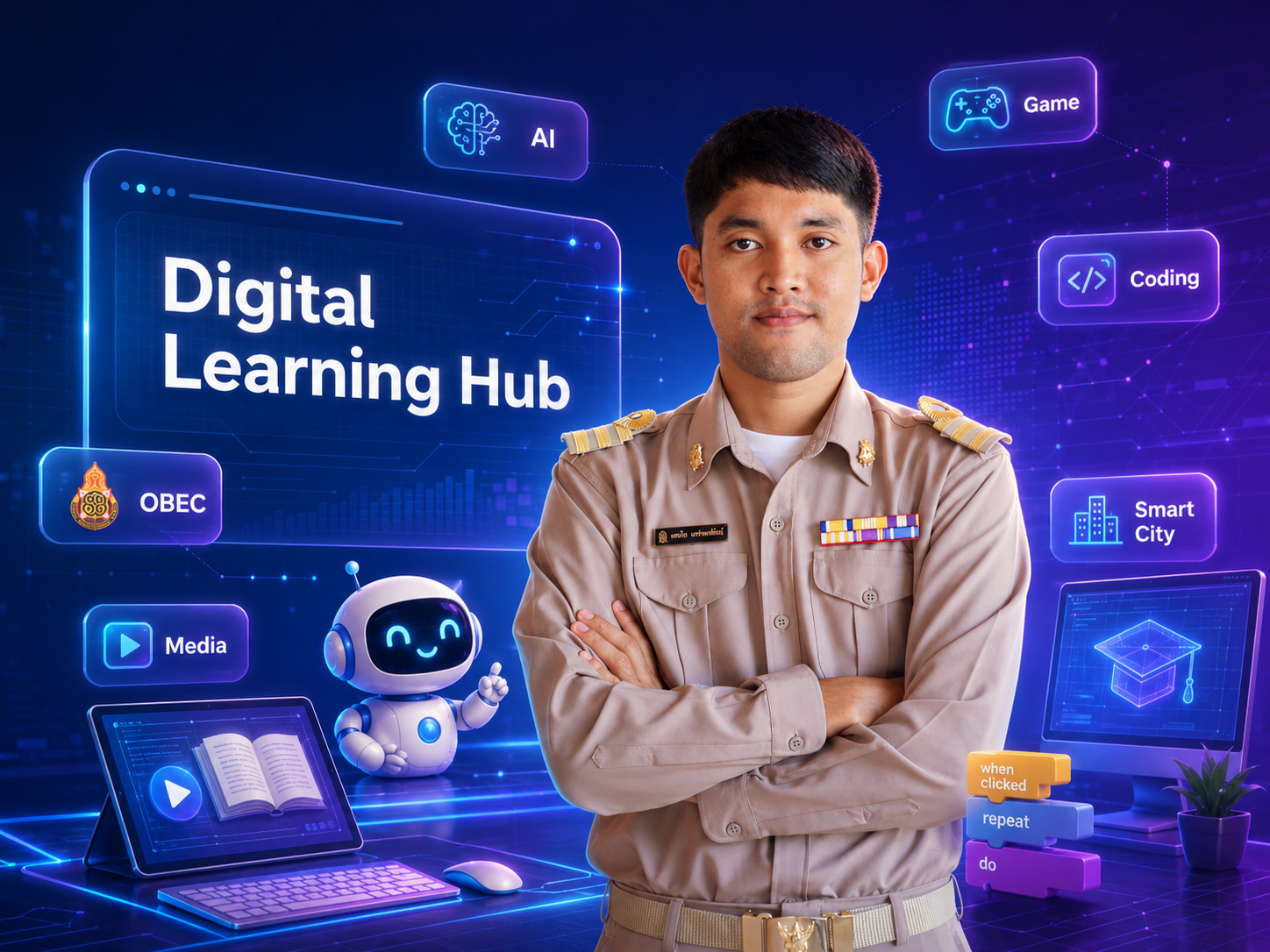 ครูแทนไทกับคลังสื่อ Digital Learning Hub